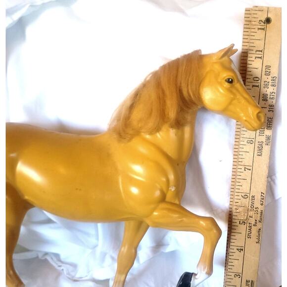 1980 VNTG Mattel Barbie's Palomino Horse Dallas, Blaze Face, Rooted Mane Tail - Picture 10 of 10